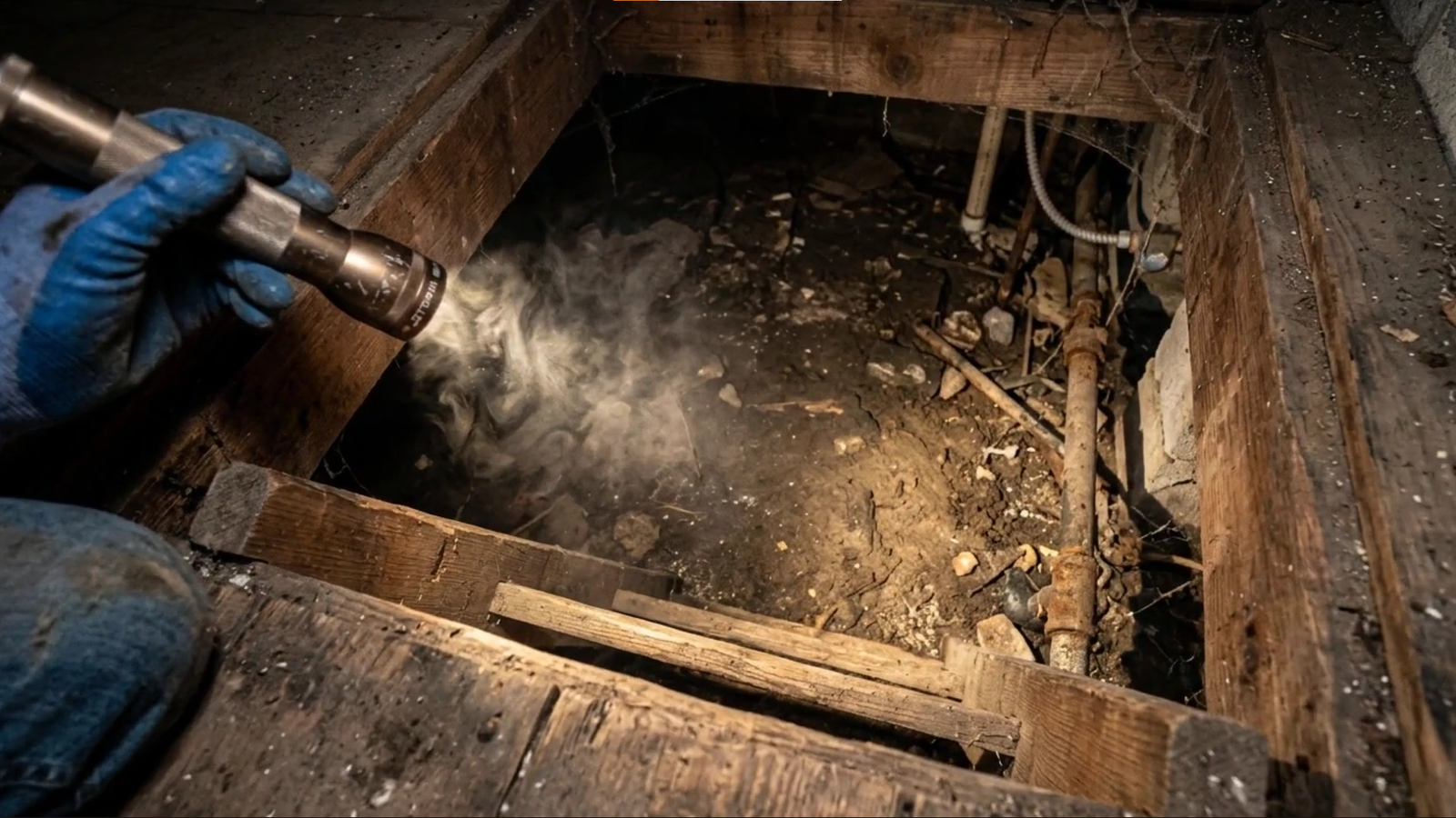 Crawl space wood rot from moisture Hiram GA