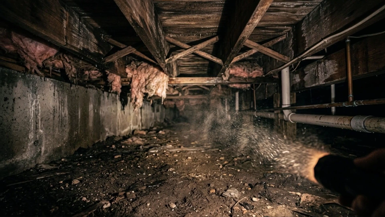 Crawl space water intrusion and flooding Hiram GA