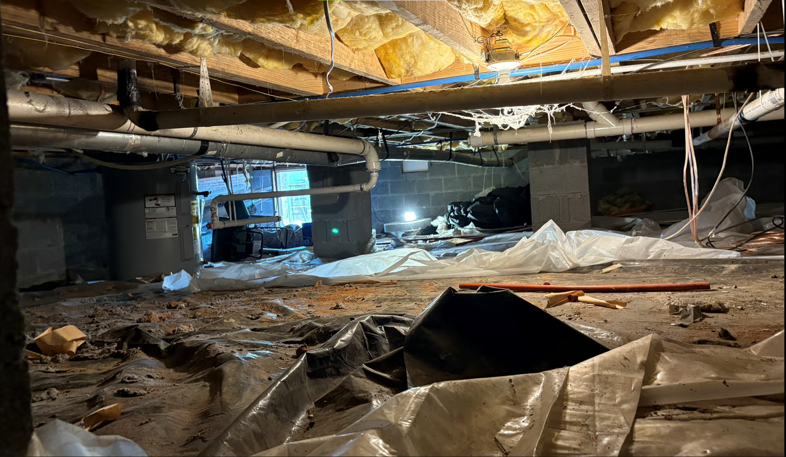 Crawl space vent sealing and dehumidifier installation Hiram GA