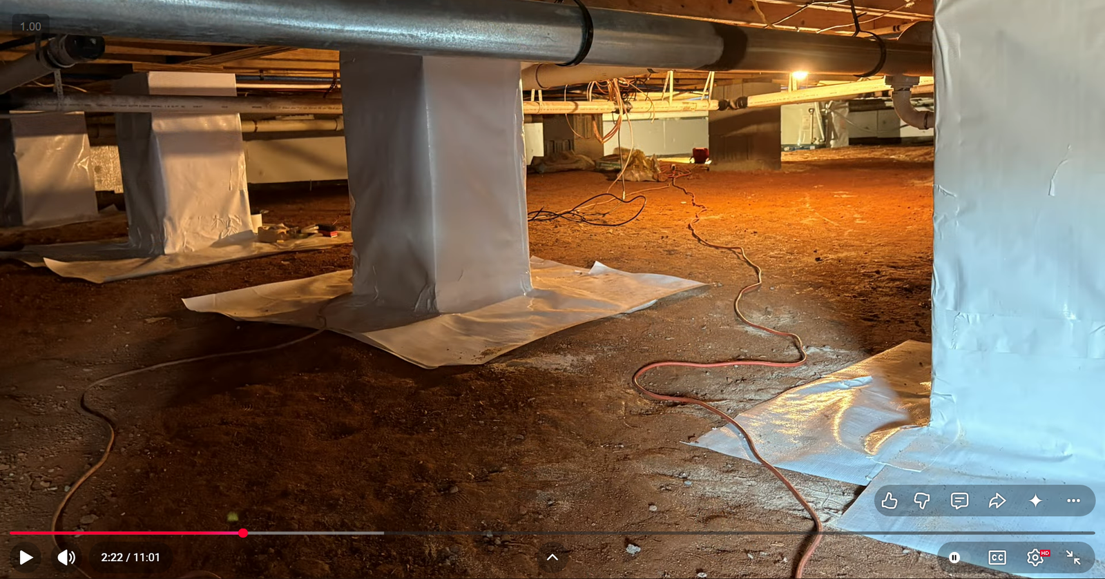 Complete crawl space encapsulation final inspection Hiram GA