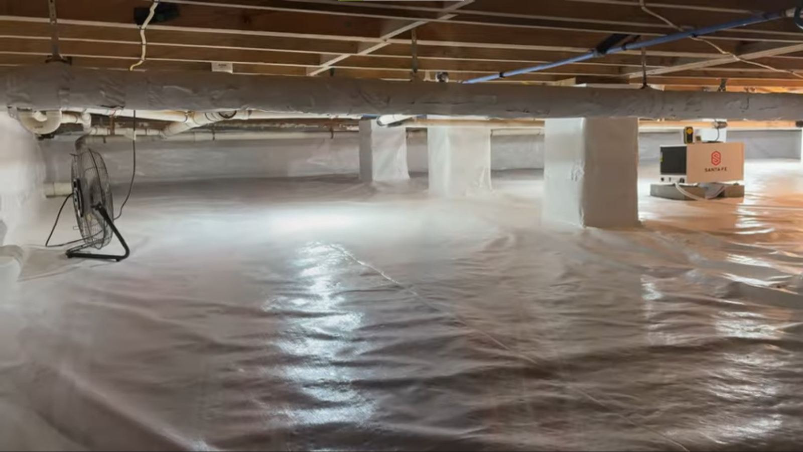 Complete crawl space waterproofing and drainage system Hiram GA